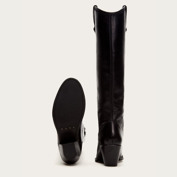 Frye Jackie button black knee boot NWT size 7.5 - Picture 3 of 5